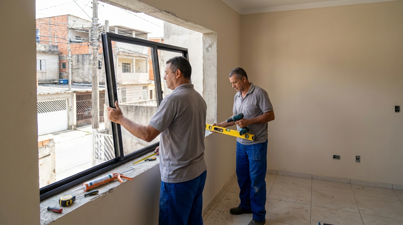 Esquadrias de Alumínio no IAPI, Osasco‑SP